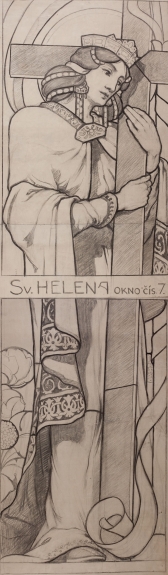 St. Helena, Study for Stained Glass Window