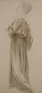 Girl in Long Dress / Study for Painting Sunrise