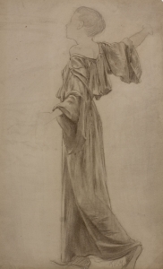 Girl in Long Dress / Study for Painting Sunrise