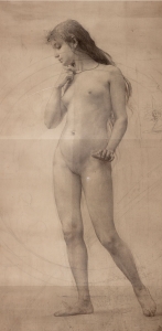 Study of a Girl for painting On the Crossroads